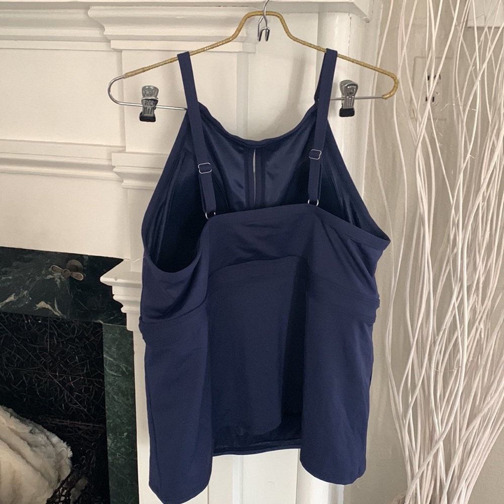 Lands end Tankini swim top  blue keyHOLE - Picture 8 of 8